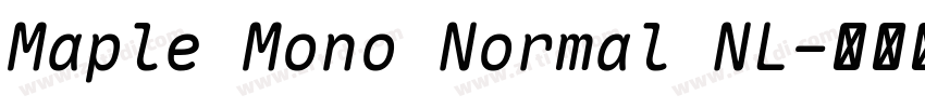Maple Mono Normal NL字体转换 Maple Mono Normal NL字体转换